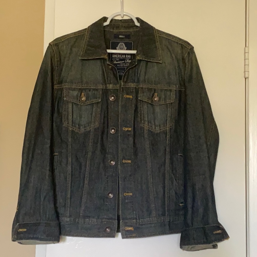 American Rag Cie Dark Wash Denim Jacket Size S NWOT